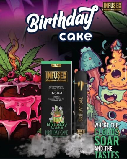 1200mg Birthday Cake Infused Premium Vape
