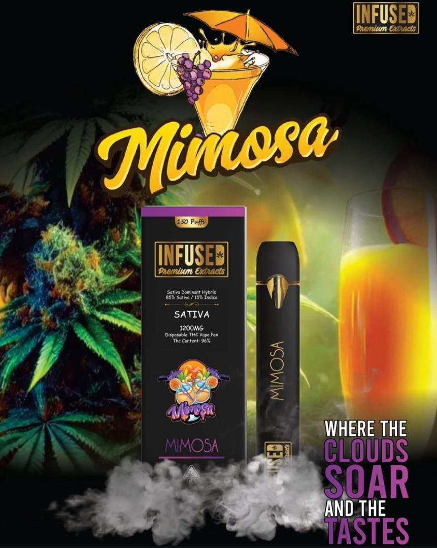 1200mg Mimosa Infused Premium Extracts Vape