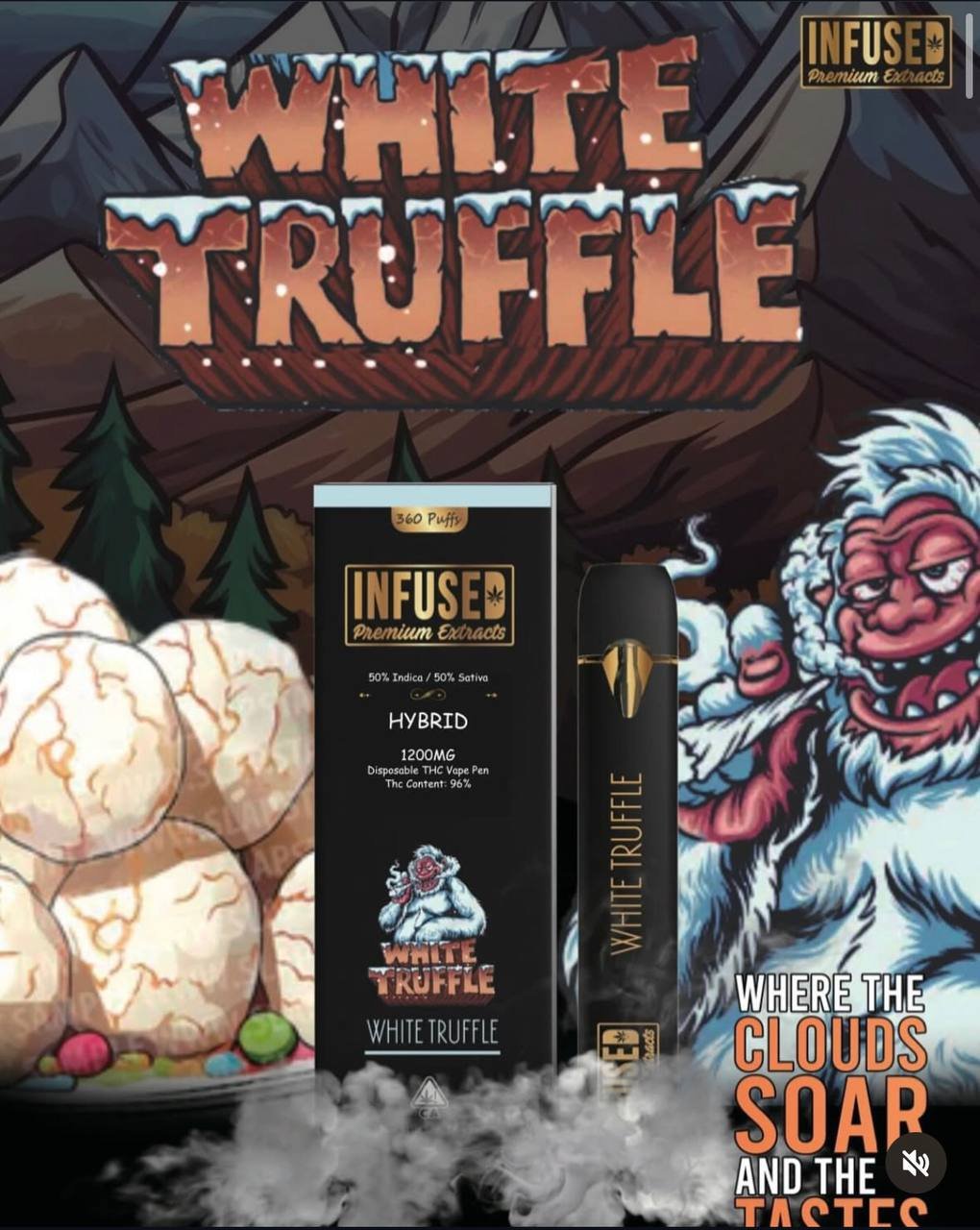 White-truffle 300mg vape